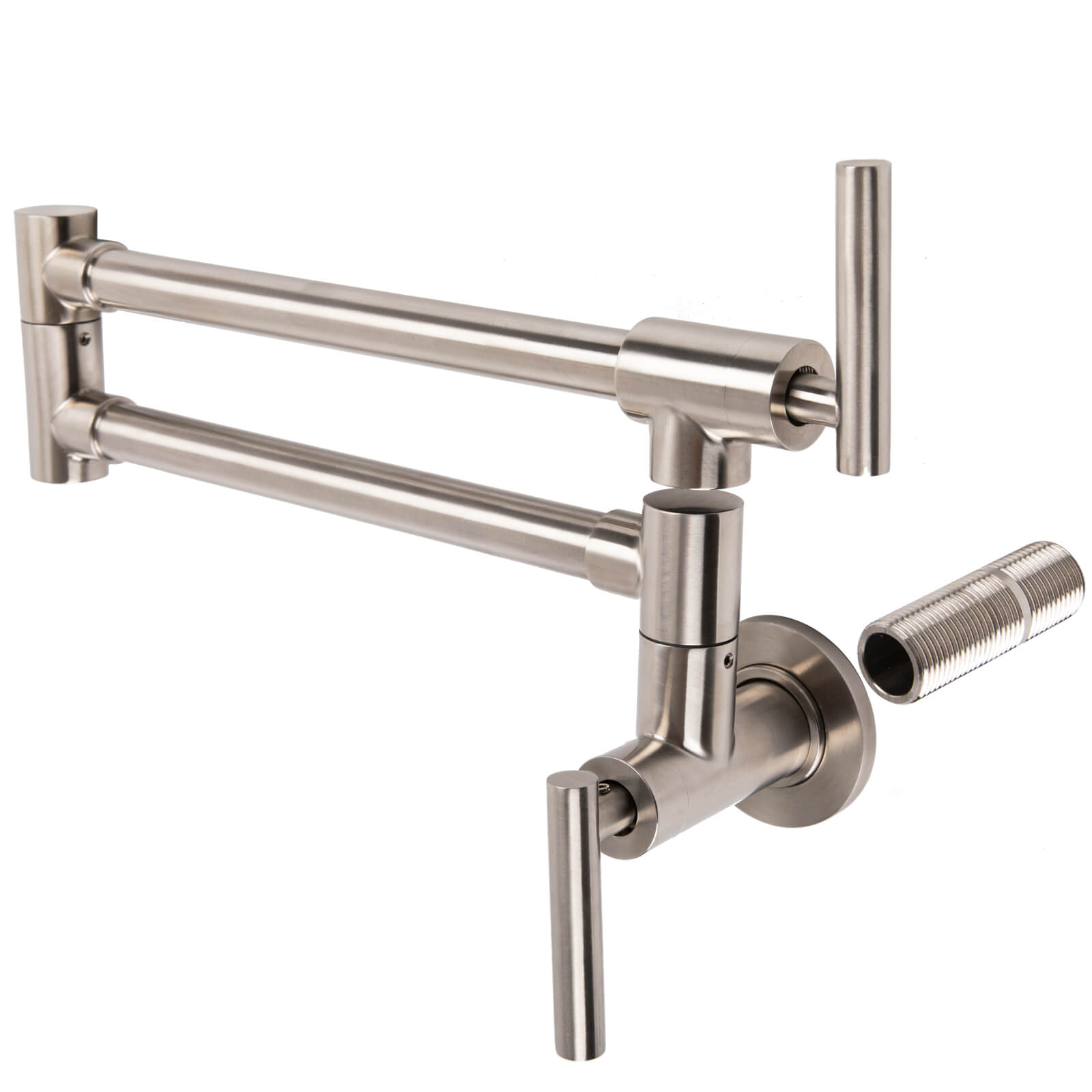 Besdor Pot Filler Faucet Stainless Steel Brushed Nickel (Lengthen)